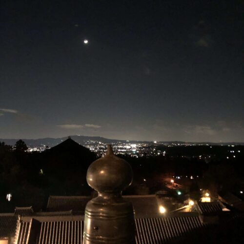 古都奈良の夜景（東大寺二月堂からの眺め）